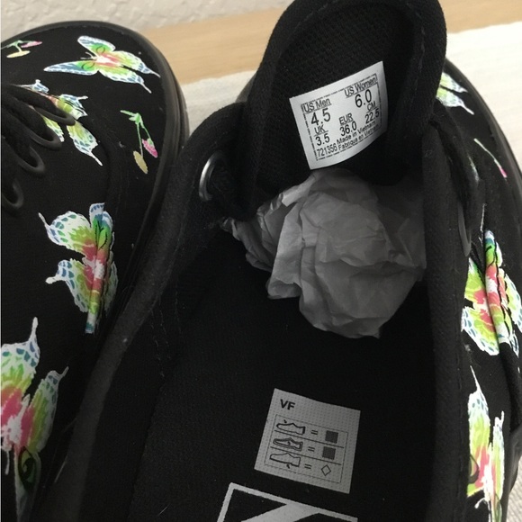 Vans Authentic Stacked Morph Blackout Glow In The Dark Size 6 - Picture 9 of 10